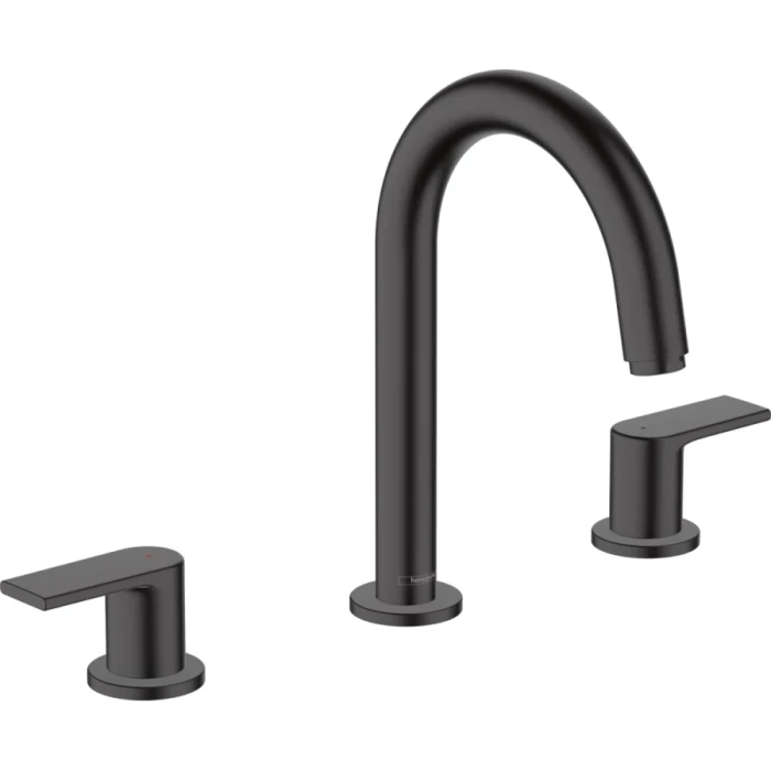 Hansgrohe смеситель для раковины с донным клапаном, Vernis Shape, черный арт. 71563670