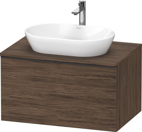 Duravit тумба подвесная под раковину 800 мм х 550 мм, с консолью, d-neo, de494702121 цвет: орех темный