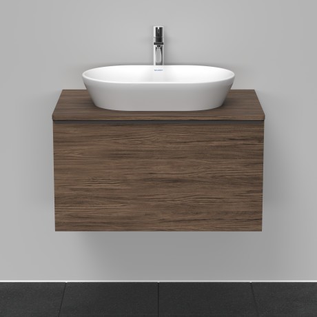 Duravit тумба подвесная под раковину 800 мм х 550 мм, с консолью, d-neo, de494702121 цвет: орех темный