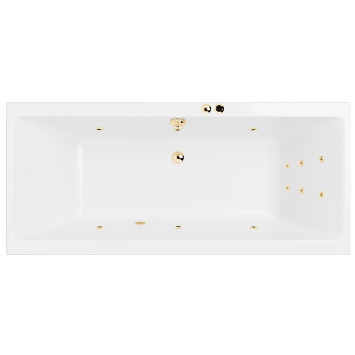 Встраиваемая ванна 190x90 line, Excellent Pryzmat, золото арт. WAEX.PRY19.LINE.GL