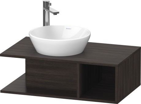 Duravit тумба подвесная под раковину 800 мм х 480 мм, d-neo, de491805353 цвет: каштан темный