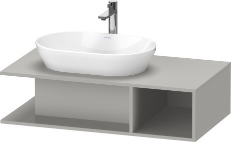 Duravit тумба подвесная под раковину слева de4929040707 1000 мм х 550 мм, d-neo, de492900707 цвет: бетонно-серый матовый