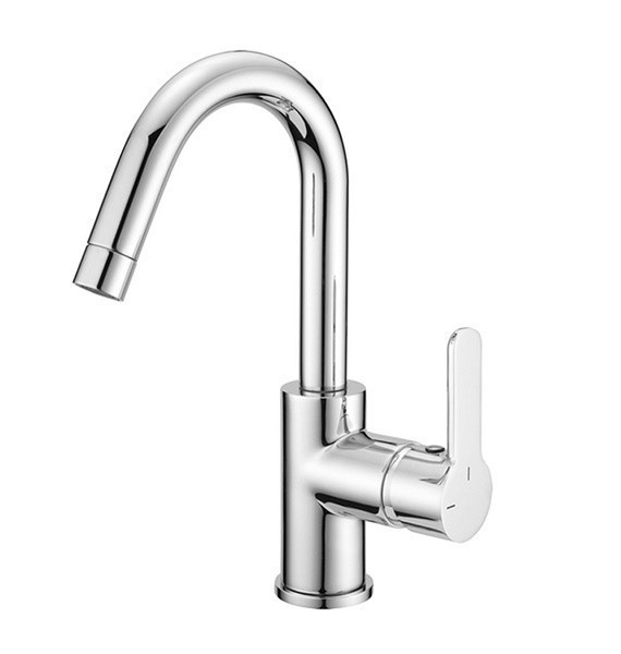Cisal смеситель для раковины c200047521 pumpy cisal, цвет: хром