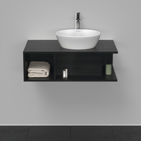 Duravit тумба подвесная под раковину 800 мм х 550 мм, d-neo, de495801616 цвет: чёрный дуб