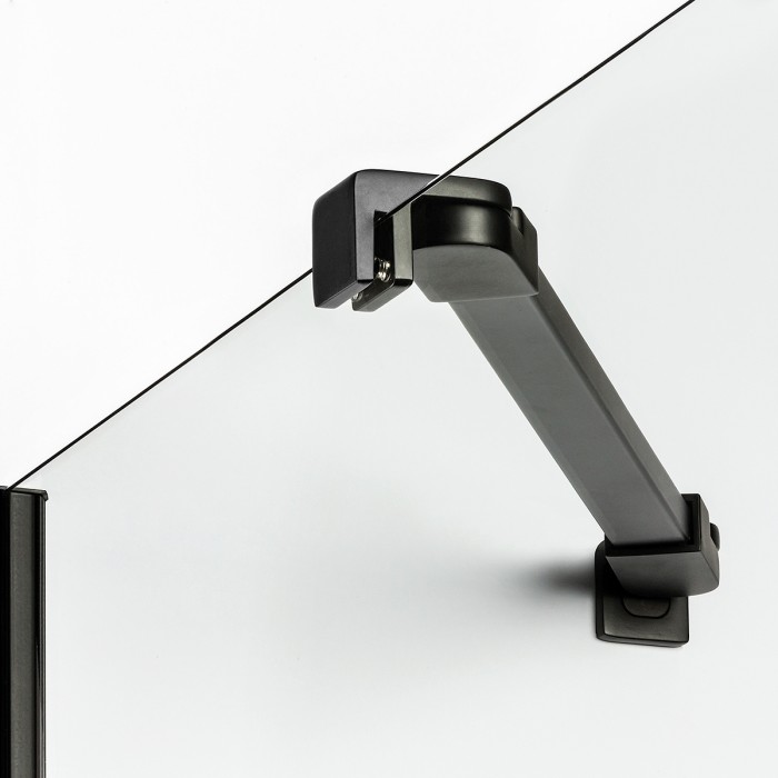 Душевое ограждение 80x80x195, New trendy New merana black, черный арт. K-0535