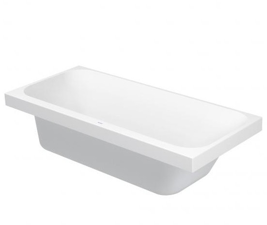 Duravit акриловая ванна 1600 х 700 c наклоном для спины справа, встраиваемая, happy d.2, 700309000000000 цвет: белый
