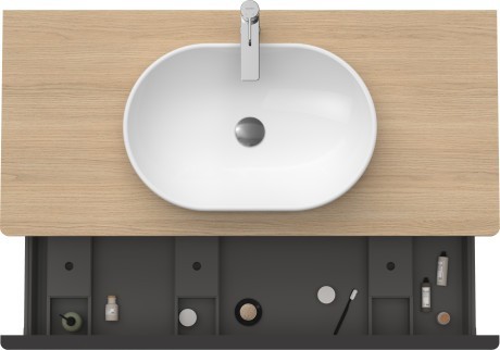 Duravit тумба подвесная под раковину 1200 мм х 550 мм и консолью, d-neo, de494903030 цвет: натуральный дуб