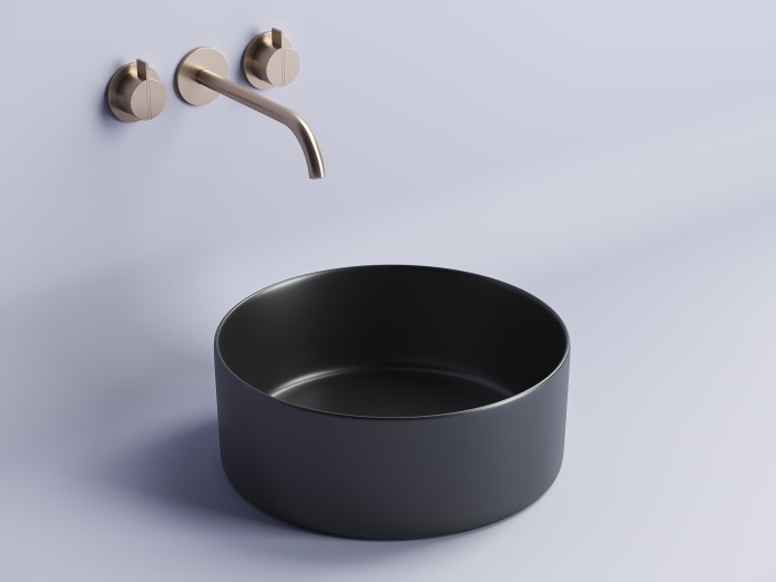 Ceramicanova раковина накладная element, cn6032mb цвет: чёрный