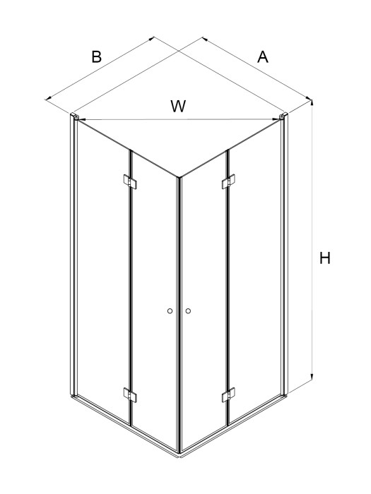 Душевое ограждение superia 80x90x195, New trendy Superia chrome, хром арт. K-0740