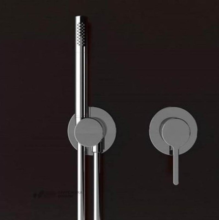 Keuco шланговое подсоединение с держателем лейки круглая розетка, ixmo, хром арт. 59592 010001