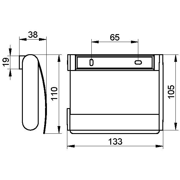 Keuco держатель туалетной бумаги, plan, хром арт. 14960 010000