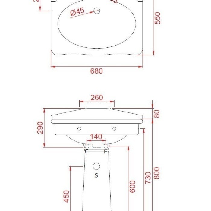 ArtCeram колонна под раковину, hec002 01 00 hermitage цвет: белый глянцевый