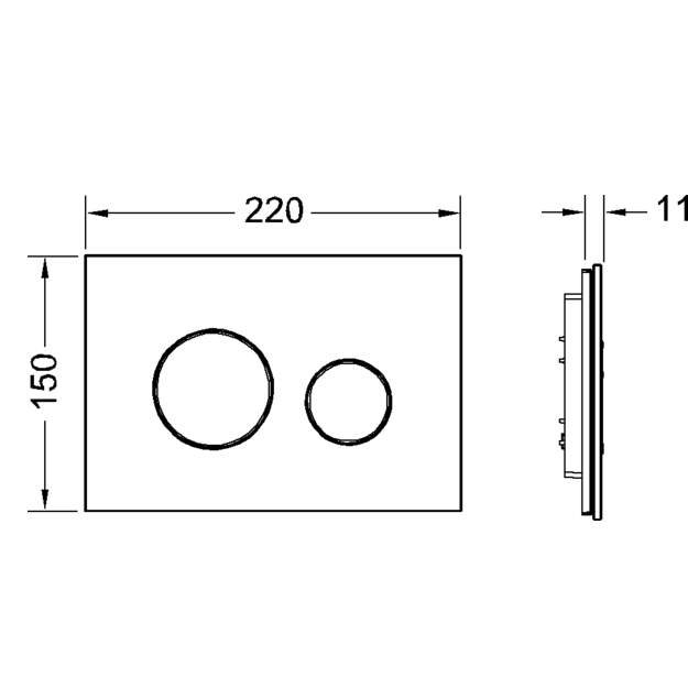 TECE панель смыва, стекло зеленое, белый, loop - 9240651