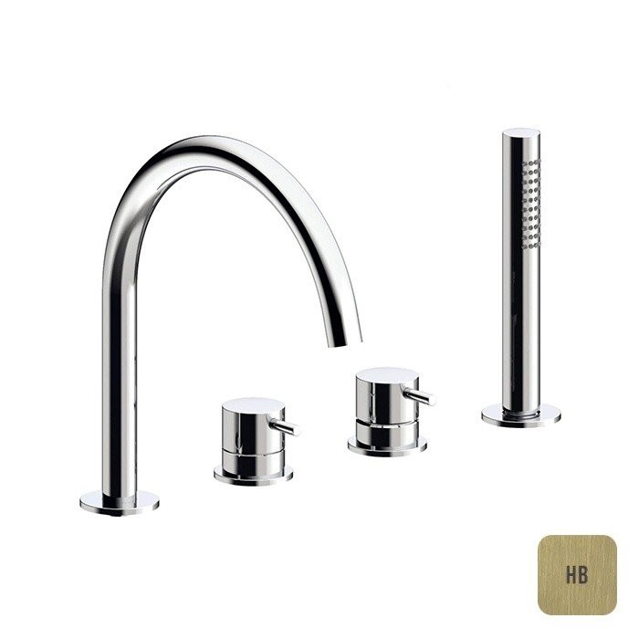 Смеситель на борт ванны, Mixers Almar, латунь шлифованная арт. E214006.HB