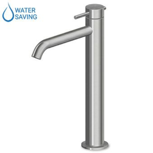 Zucchetti смеситель для раковины, на 1 отверстие, высокий, гибкие шланги, helm, матовая нержавеющая сталь арт. zhe689.x