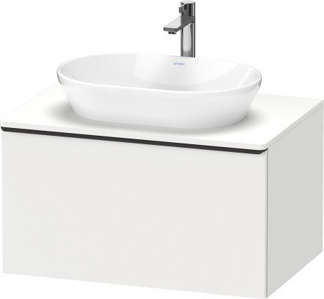 Duravit тумба подвесная под раковину 800 мм х 550 мм, с консолью, d-neo, de494701818 цвет: gres pietra grey opaco