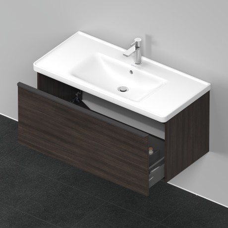 Duravit тумба подвесная под раковину 984 мм х 452 мм, d-neo, de425605353 цвет: каштан темный
