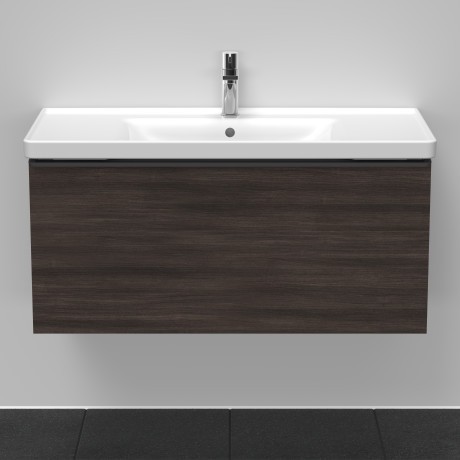 Duravit тумба подвесная под раковину 984 мм х 452 мм, d-neo, de425605353 цвет: каштан темный