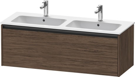 Duravit тумба подвесная под двойную раковину 480 мм х 1210 мм х 440 мм, ketho.2, k25066021210000 цвет: орех темный