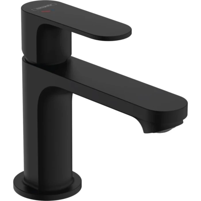 Hansgrohe смеситель для раковины с донным клапаном coolstart, Rebris S, черный арт. 72513670