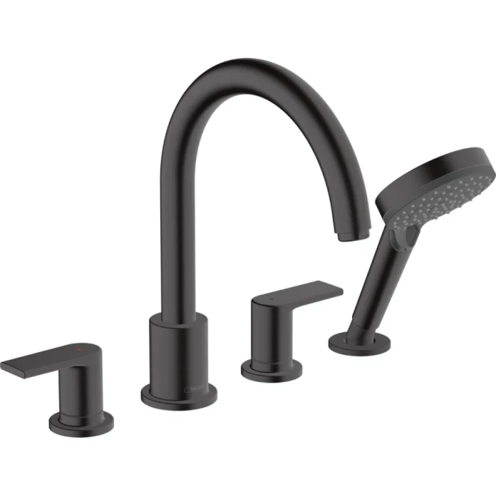 Hansgrohe смеситель на борт ванны, Vernis Shape, черный арт. 71459670