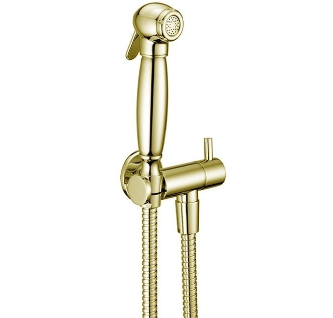 Cisal гигиенический душ - комплект с запорным вентилем ar00790024 shower cisal, цвет: золото