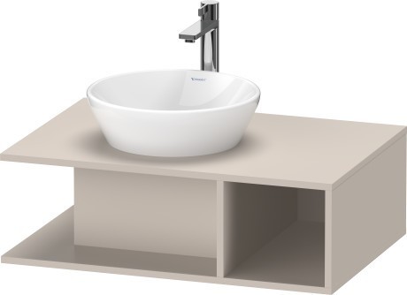 Duravit тумба подвесная под раковину 800 мм х 550 мм, d-neo, de492809191 цвет: серо-коричневый матовый