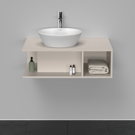 Duravit тумба подвесная под раковину 800 мм х 550 мм, d-neo, de492809191 цвет: серо-коричневый матовый