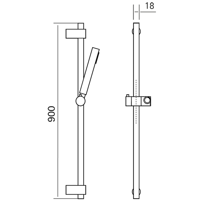 Cisal душевой гарнитур : ручная лейка, шланг 150 см, штанга 90 см ds010620d1 xion, цвет: нержавеющая сталь