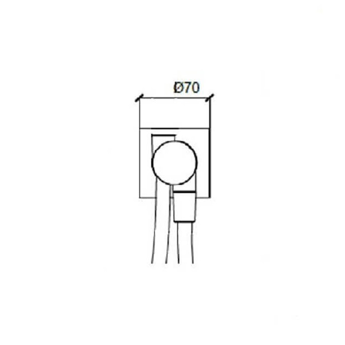 Almar шланговое подсоединение, showers accessories, e192001.cr цвет: хром