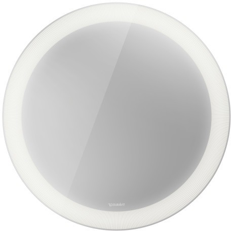 Duravit зеркало круглое с подсветкой plus декор radial, happy d.2 plus, hp7480s0000 цвет: