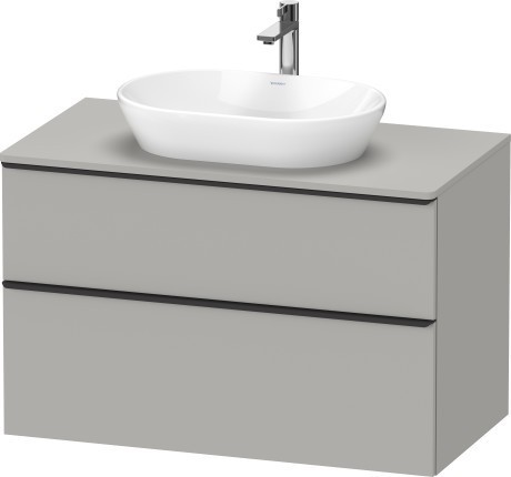 Duravit тумба подвесная под раковину 550 мм х 1000 мм, d-neo, de496800707 цвет: бетонно-серый матовый