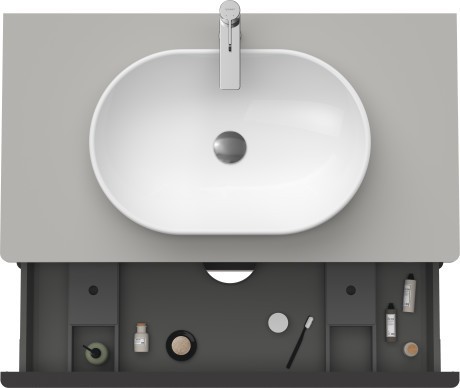 Duravit тумба подвесная под раковину 550 мм х 1000 мм, d-neo, de496800707 цвет: бетонно-серый матовый