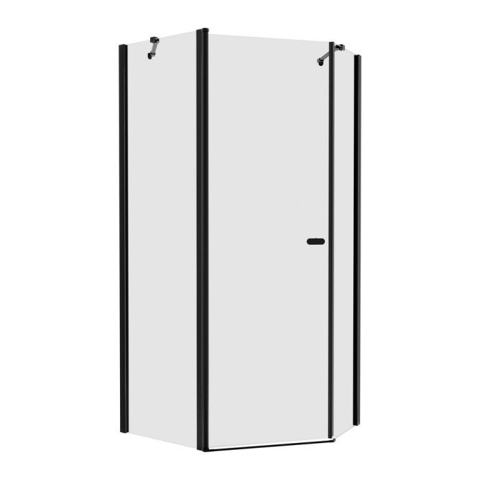 Душевое ограждение 100x80x195, New trendy New soleo black, черный арт. K-0614