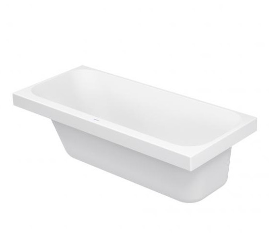 Duravit акриловая ванна happy d2 1600 х 700 c наклоном для спины слева, встраиваемая, happy d.2, 700308000000000 цвет: белый
