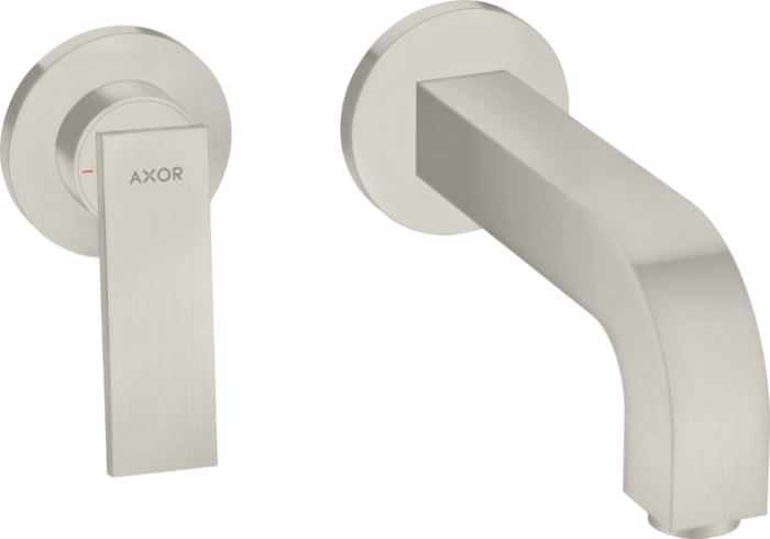 AXOR смеситель для раковины, настенный с розетками, Citterio, сталь арт. 39121800