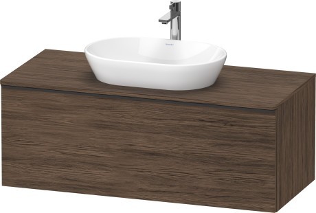 Duravit тумба подвесная под раковину 1200 мм х 550 мм и консолью, d-neo, de494902121 цвет: орех темный