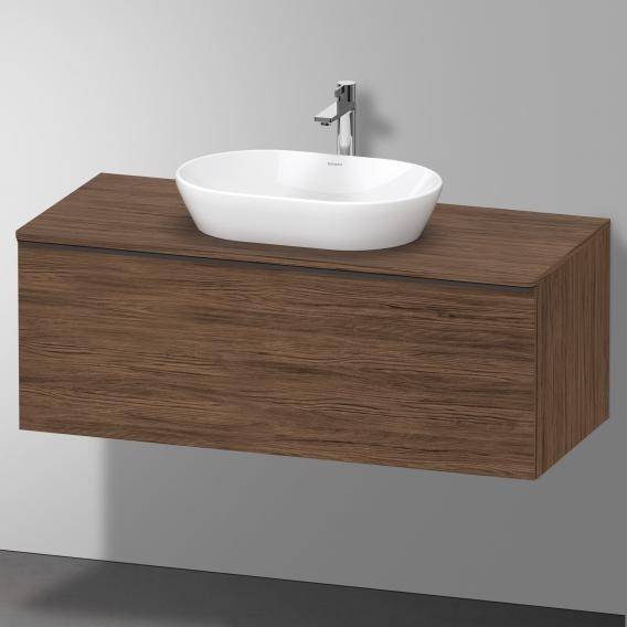 Duravit тумба подвесная под раковину 1200 мм х 550 мм и консолью, d-neo, de494902121 цвет: орех темный