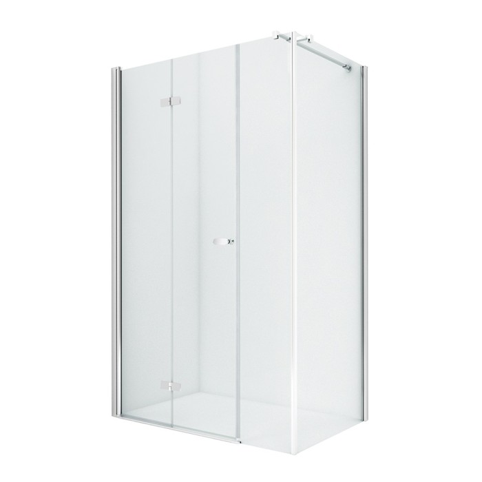 Душевое ограждение plus складные двери l 100x70x195, New trendy New soleo chrome, хром арт. K-0619