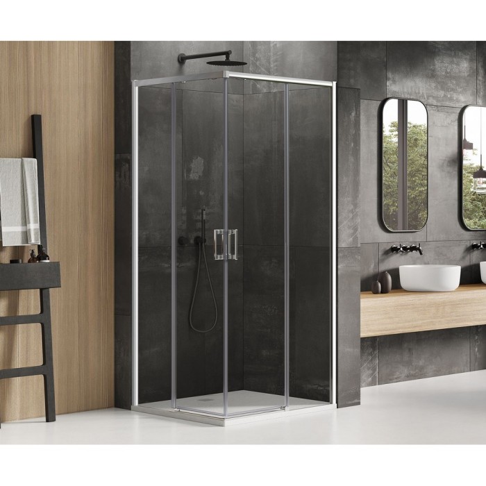 Душевое ограждение prime 110x70x200, New trendy Prime chrome, хром арт. D-0300A/D-0349A