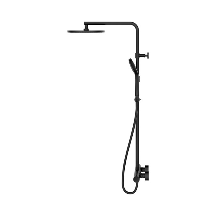 Keuco душевая система с термостатом blue с верхним и ручным душем и шлангом, plan blue, черный матовый арт. 53926 372321