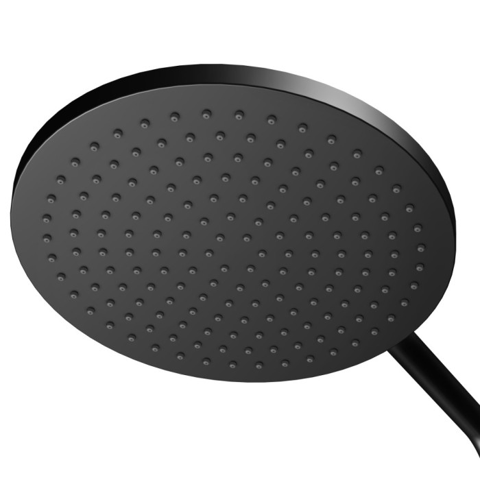 Keuco душевая система с термостатом blue с верхним и ручным душем и шлангом, plan blue, черный матовый арт. 53926 372321