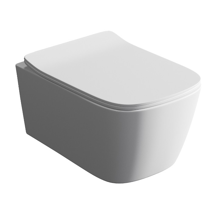 Унитаз подвесной 36x52см, безободковый, saniglaze, Artceram A16, белый арт. ASV006 01 00