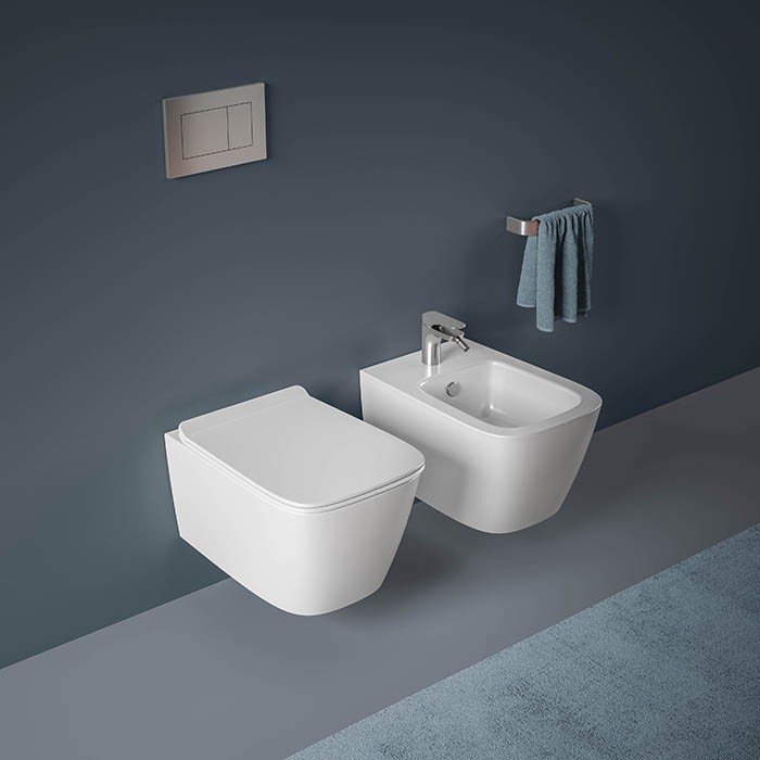 Унитаз подвесной 36x52см, безободковый, saniglaze, Artceram A16, белый арт. ASV006 01 00