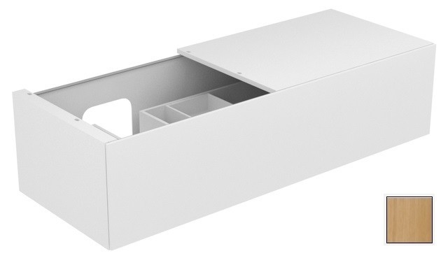 Keuco тумба подвесная под раковину слева с одним выдвижным фронтом, с внутренней светодиодной подсветкой, edition 11, дуб светлый арт. 31165 890100