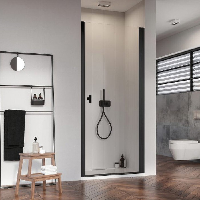 Radaway душевая дверь black dwj i 100 r профиль черный стекло прозрачное, Nes - 10026100-54-01R