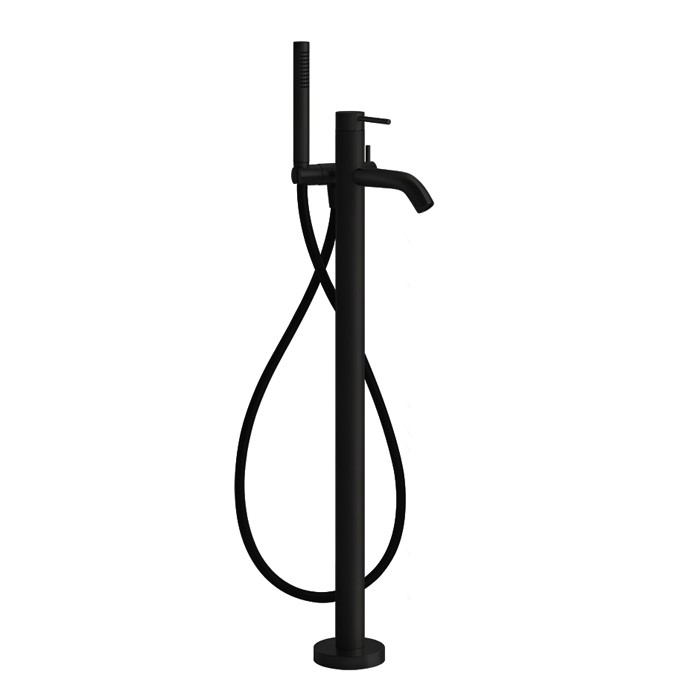 Gessi Смеситель для ванны, напольный, с душевой лейкой, 316, 54028#299 цвет: black xl