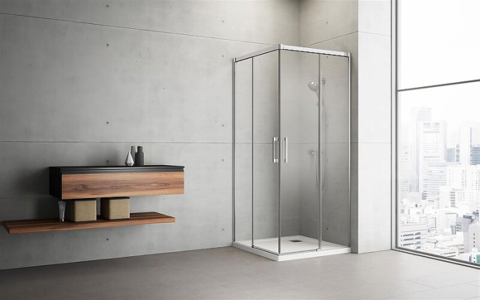 Radaway душевая дверь kdd 110 r профиль хром стекло прозрачное, Idea - 387063-01-01R