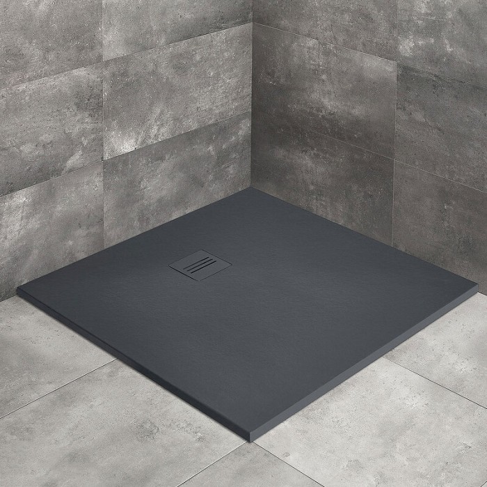 Radaway душевой поддон из искусственного камня 90x90 антрацит, Kyntos - HKC9090-64