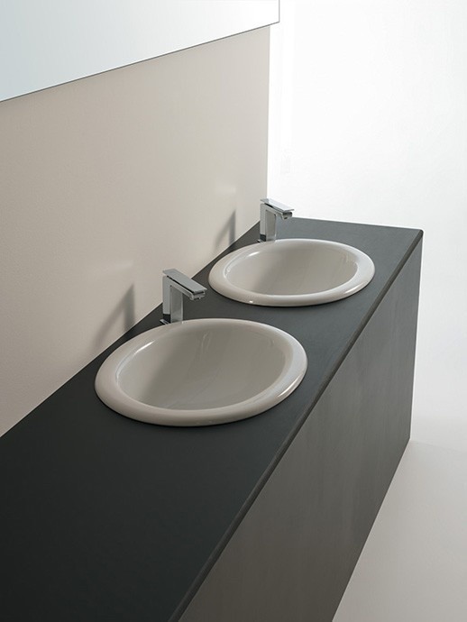 ArtCeram раковина (врезная), l90 venere цвет: белый